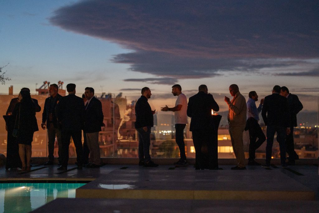 group in conversation